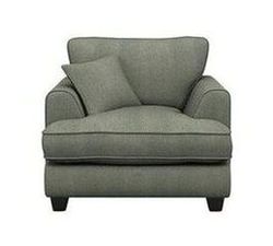 Heart of House Camden Fabric Check Chair - Charcoal